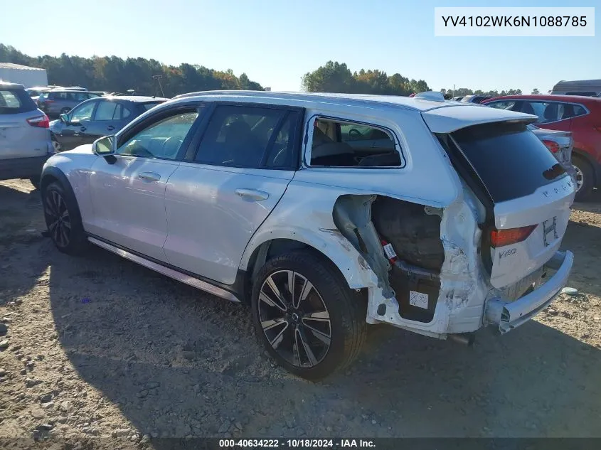 2022 Volvo V60 Cross Country T5 VIN: YV4102WK6N1088785 Lot: 40634222