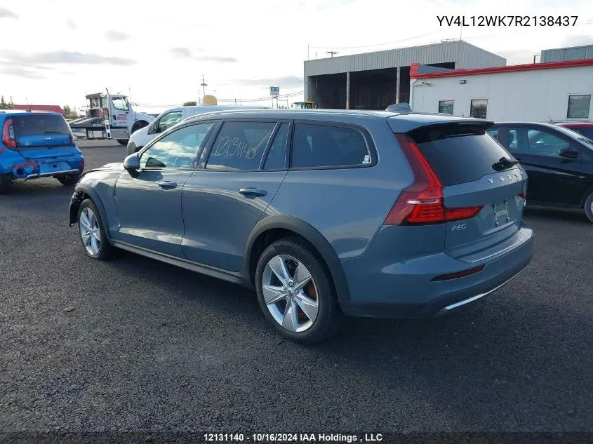 2024 Volvo V60 Cross Country VIN: YV4L12WK7R2138437 Lot: 12131140