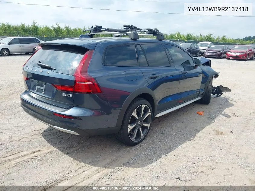 2024 Volvo V60 Cross Country B5 Ultimate VIN: YV4L12WB9R2137418 Lot: 40219136