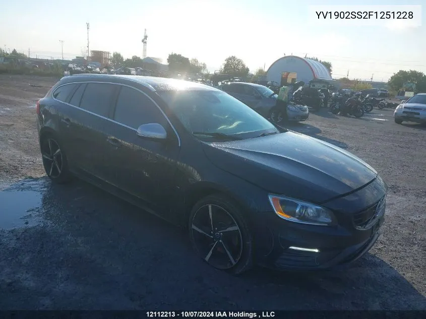 2015 Volvo V60 VIN: YV1902SS2F1251228 Lot: 12112213