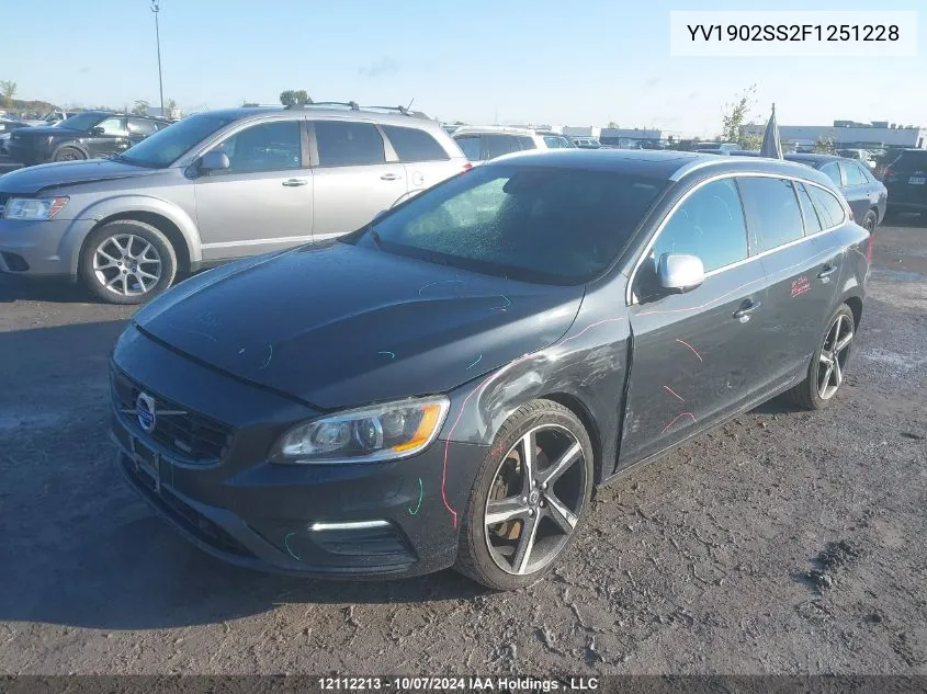 YV1902SS2F1251228 2015 Volvo V60