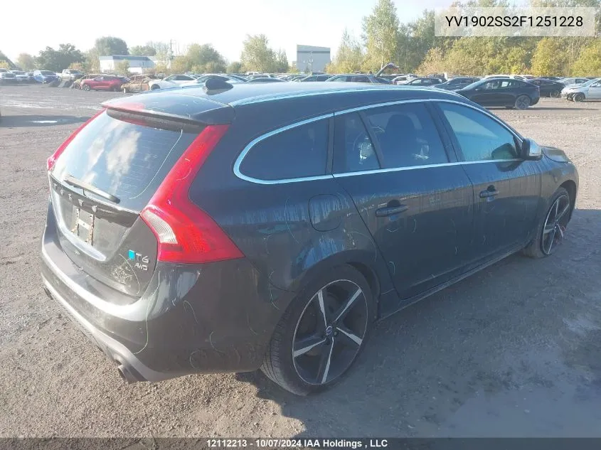 YV1902SS2F1251228 2015 Volvo V60