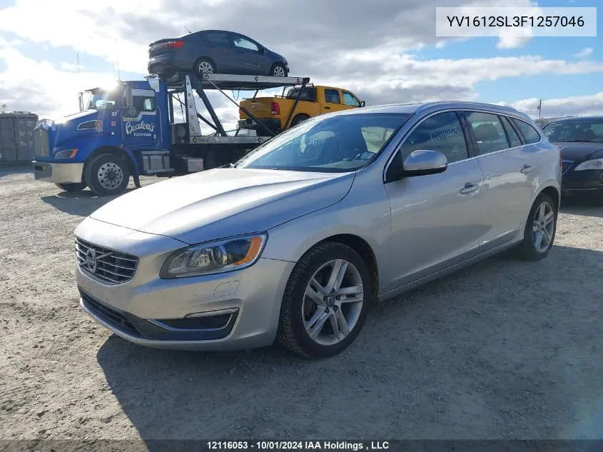 2015 Volvo V60 VIN: YV1612SL3F1257046 Lot: 12116053