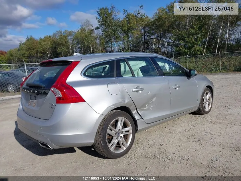 2015 Volvo V60 VIN: YV1612SL3F1257046 Lot: 12116053