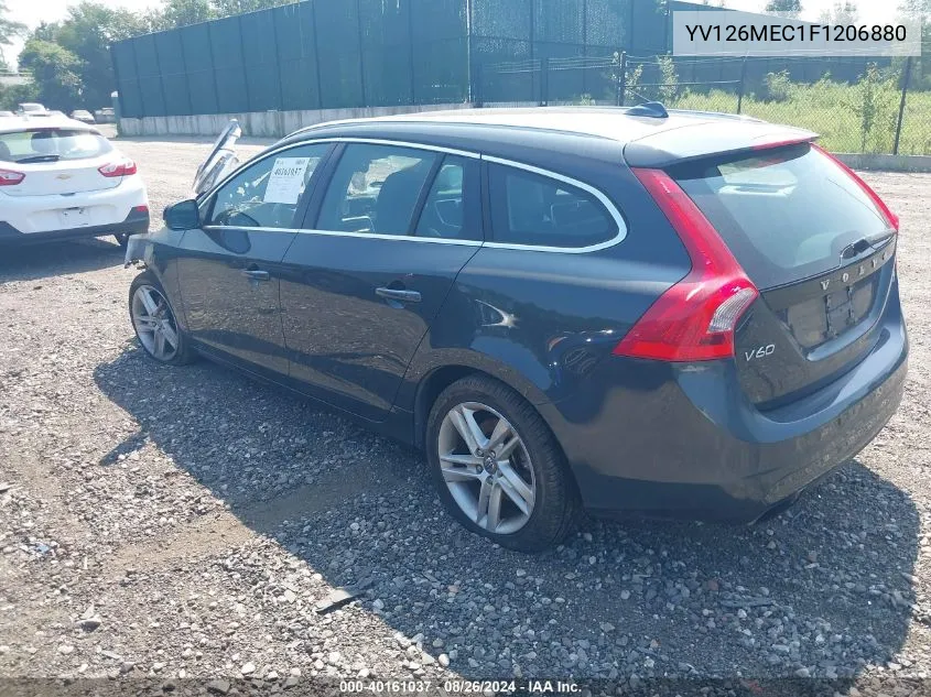 2015 Volvo V60 T5 Premier Plus VIN: YV126MEC1F1206880 Lot: 40161037