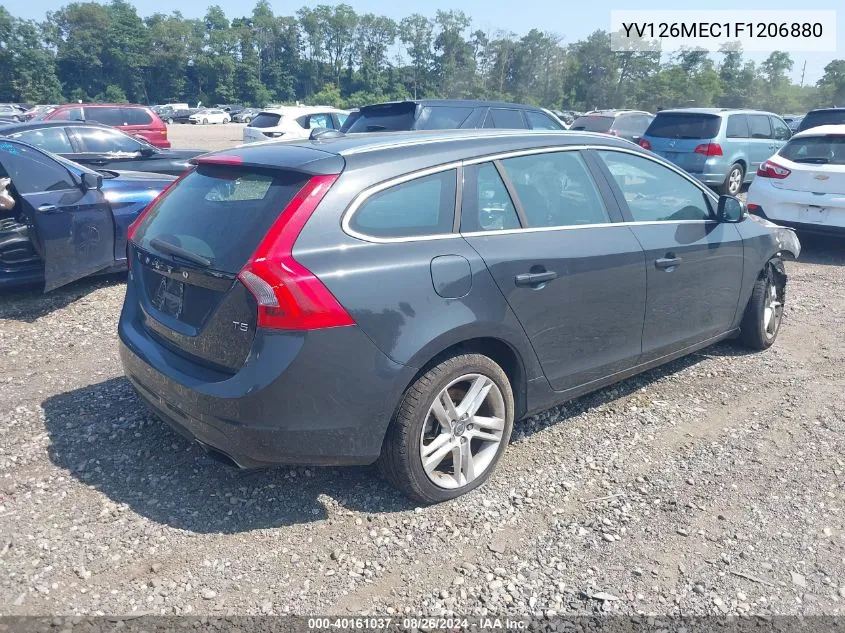 2015 Volvo V60 T5 Premier Plus VIN: YV126MEC1F1206880 Lot: 40161037