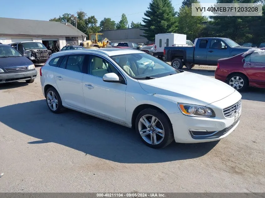 2015 Volvo V60 T5 Premier VIN: YV140MEB7F1203208 Lot: 40211104