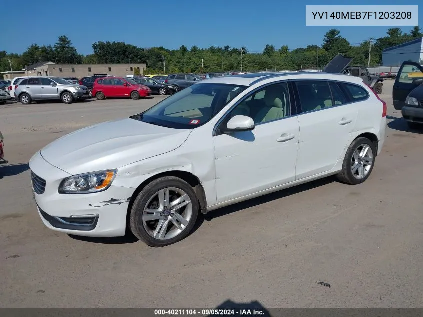 YV140MEB7F1203208 2015 Volvo V60 T5 Premier