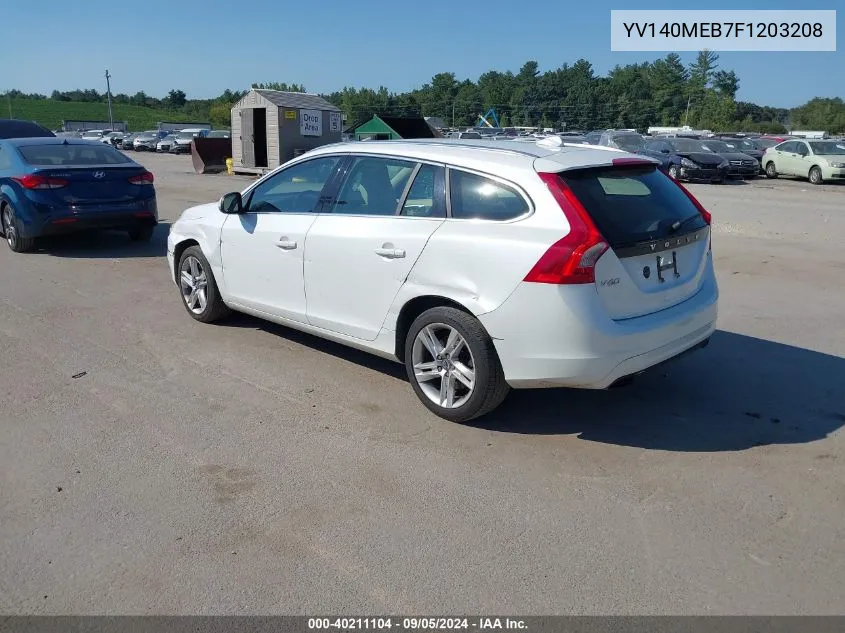 2015 Volvo V60 T5 Premier VIN: YV140MEB7F1203208 Lot: 40211104