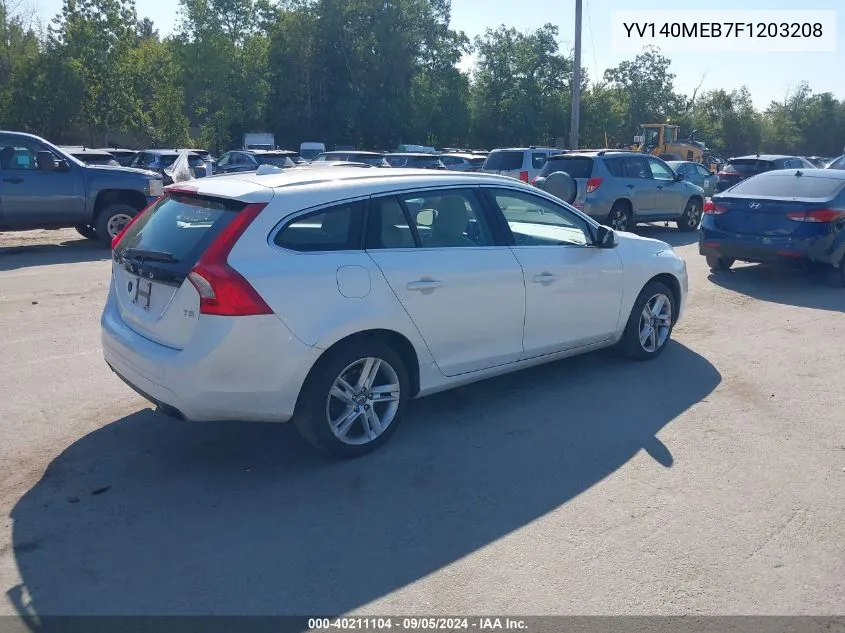 2015 Volvo V60 T5 Premier VIN: YV140MEB7F1203208 Lot: 40211104