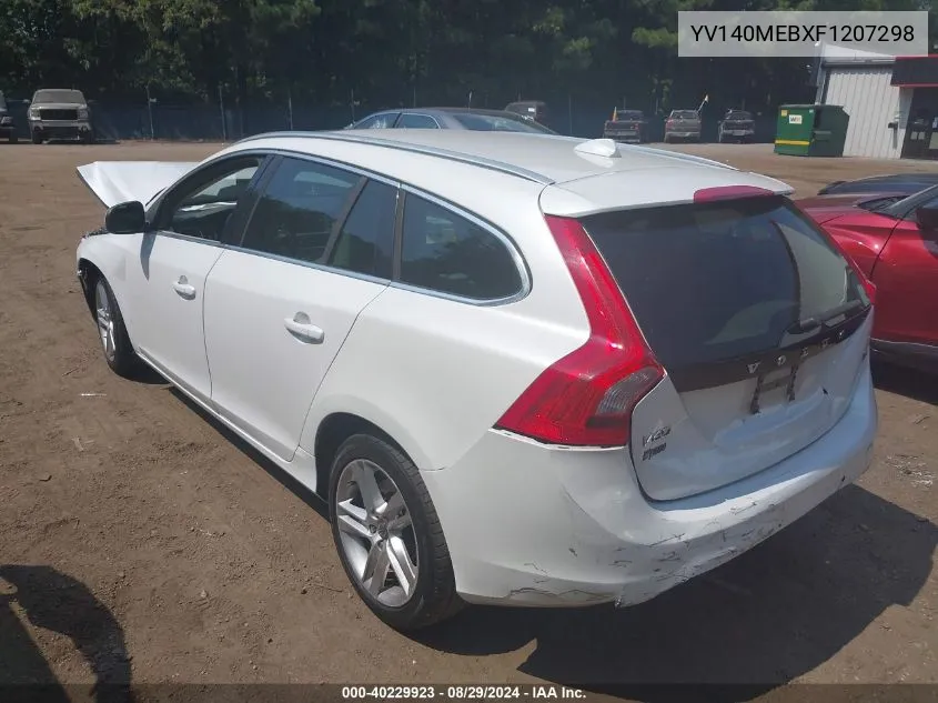 2015 Volvo V60 T5 Premier VIN: YV140MEBXF1207298 Lot: 40229923