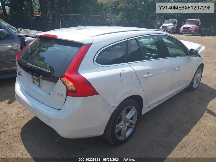 2015 Volvo V60 T5 Premier VIN: YV140MEBXF1207298 Lot: 40229923