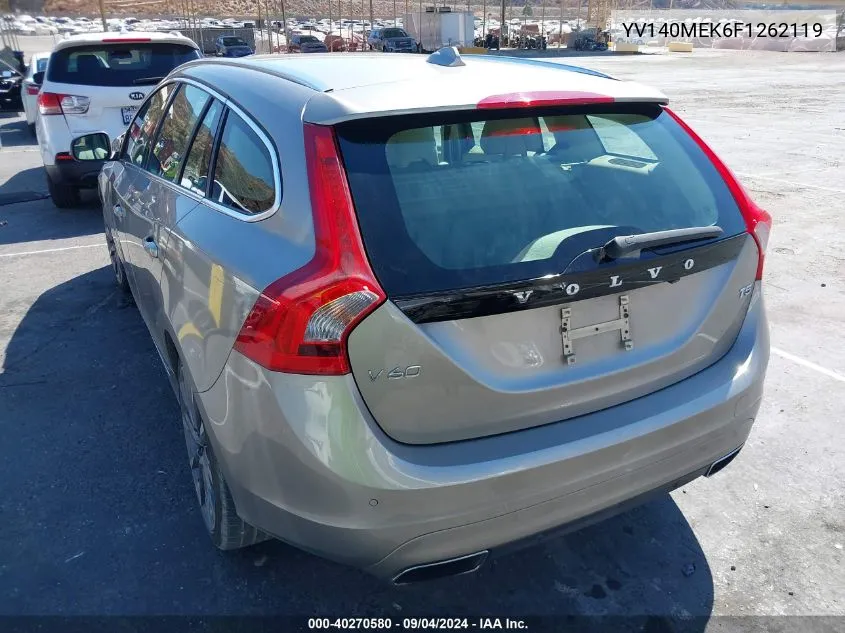 2015 Volvo V60 T5 Premier VIN: YV140MEK6F1262119 Lot: 40270580