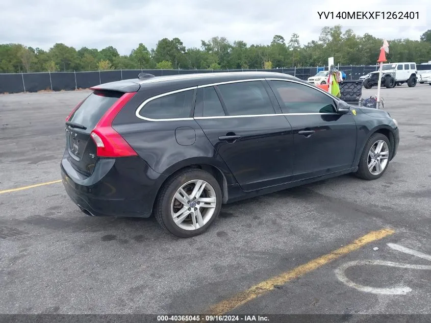 YV140MEKXF1262401 2015 Volvo V60 T5 Premier