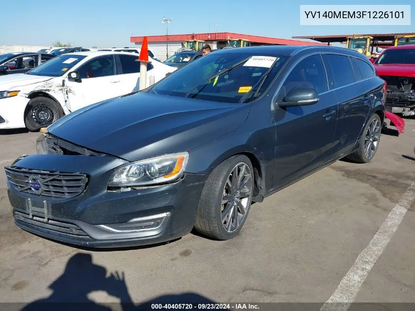 2015 Volvo V60 T5 Platinum VIN: YV140MEM3F1226101 Lot: 40405720