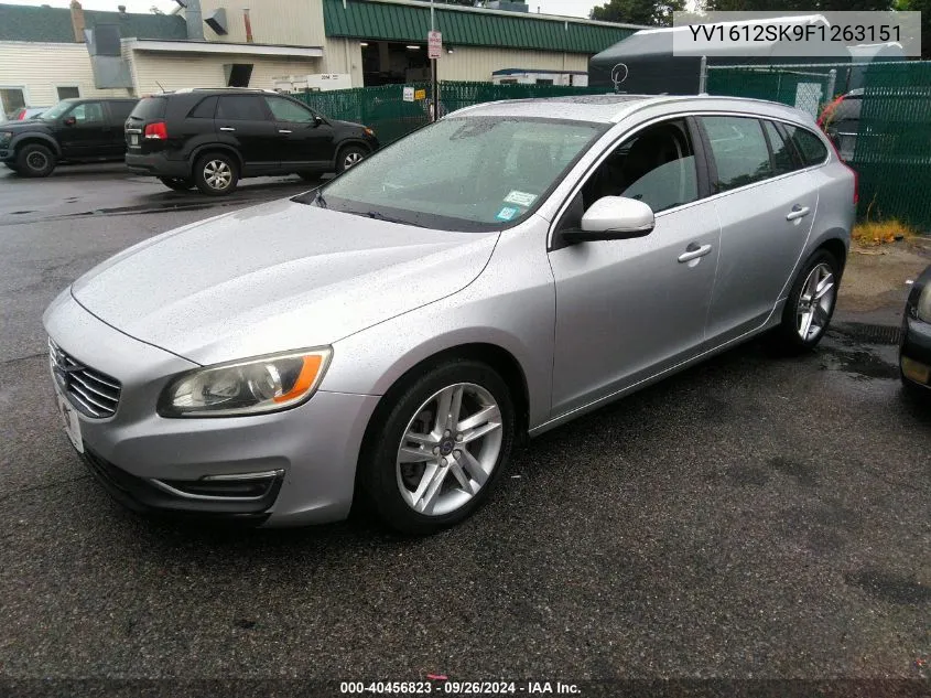 YV1612SK9F1263151 2015 Volvo V60 Premier