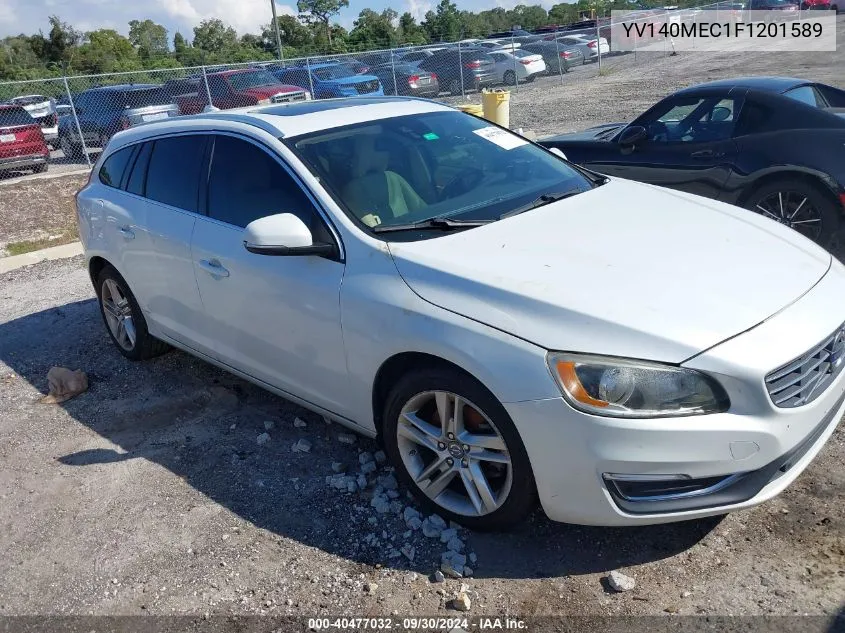 2015 Volvo V60 Premier+ VIN: YV140MEC1F1201589 Lot: 40477032