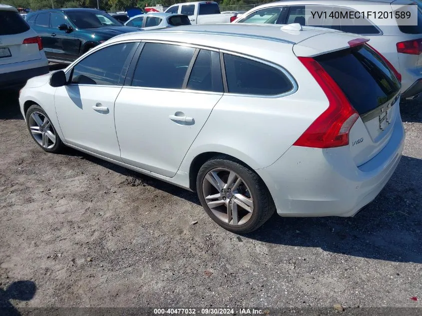 2015 Volvo V60 Premier+ VIN: YV140MEC1F1201589 Lot: 40477032