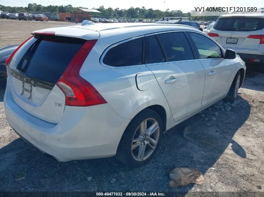 2015 Volvo V60 Premier+ VIN: YV140MEC1F1201589 Lot: 40477032