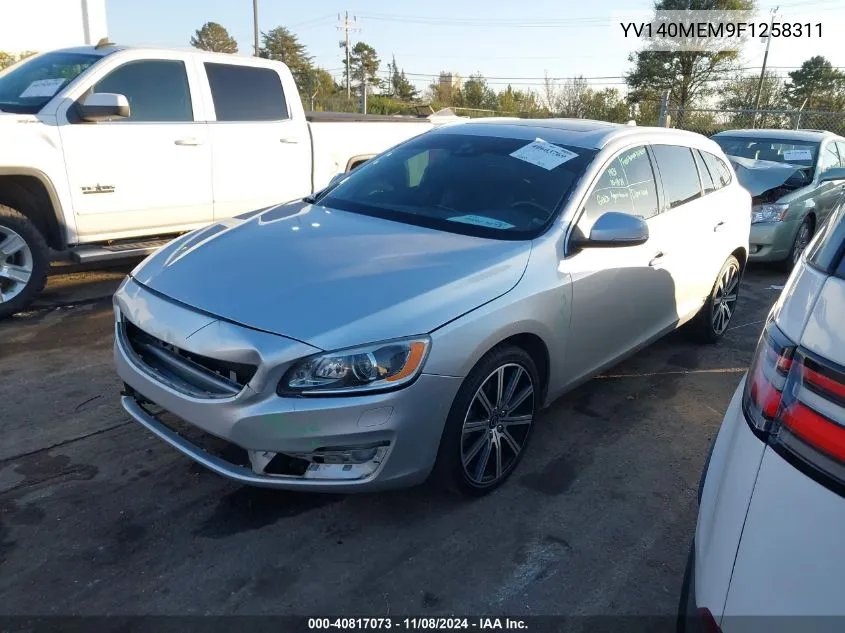 2015 Volvo V60 T5 Platinum VIN: YV140MEM9F1258311 Lot: 40817073