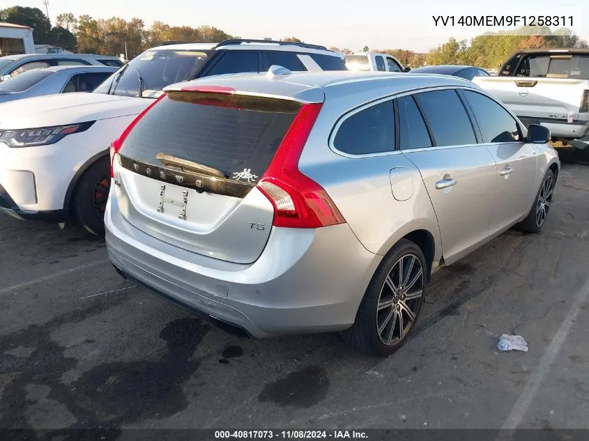 2015 Volvo V60 T5 Platinum VIN: YV140MEM9F1258311 Lot: 40817073