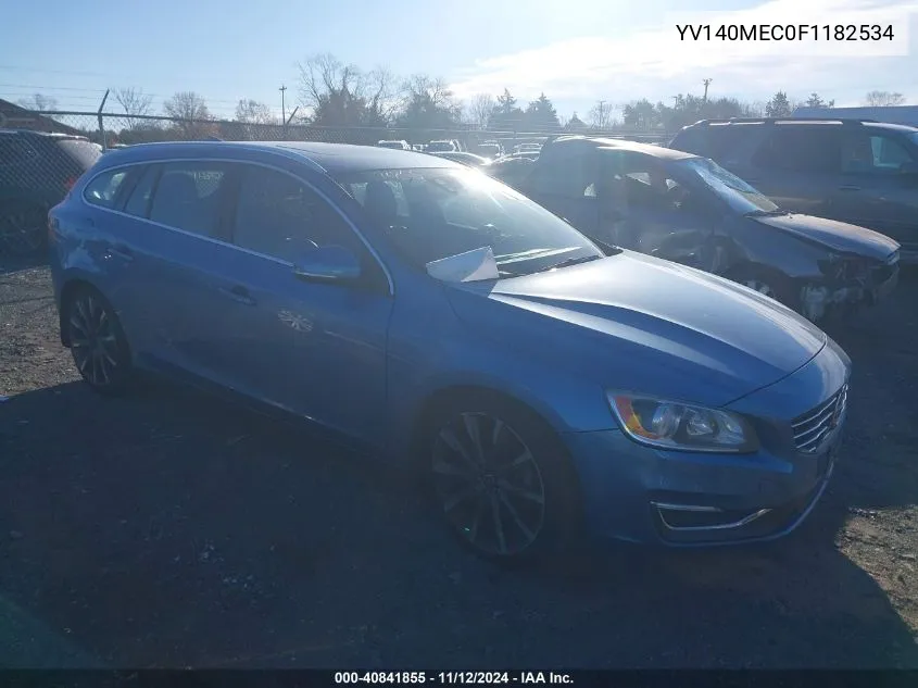 2015 Volvo V60 T5 Premier Plus VIN: YV140MEC0F1182534 Lot: 40841855