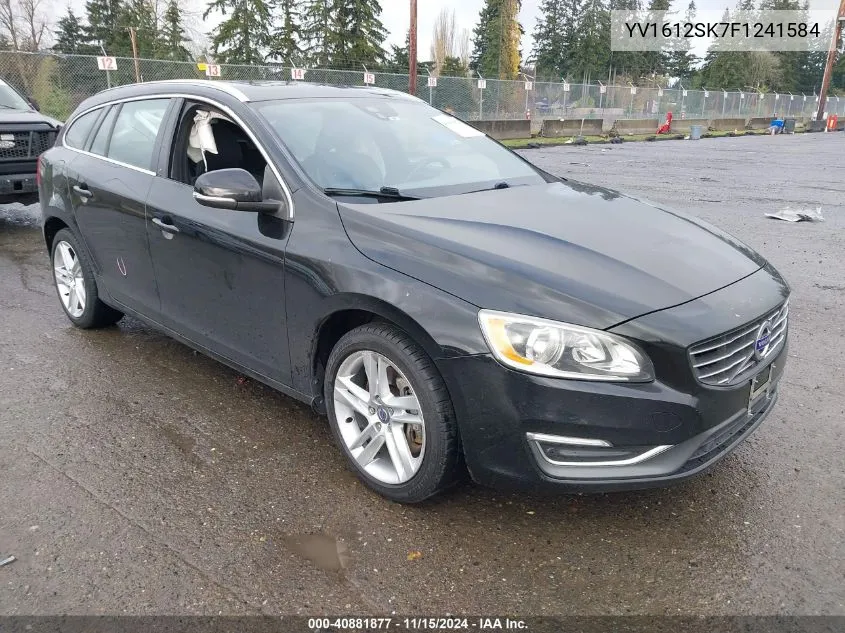 2015 Volvo V60 T5 Premier VIN: YV1612SK7F1241584 Lot: 40881877