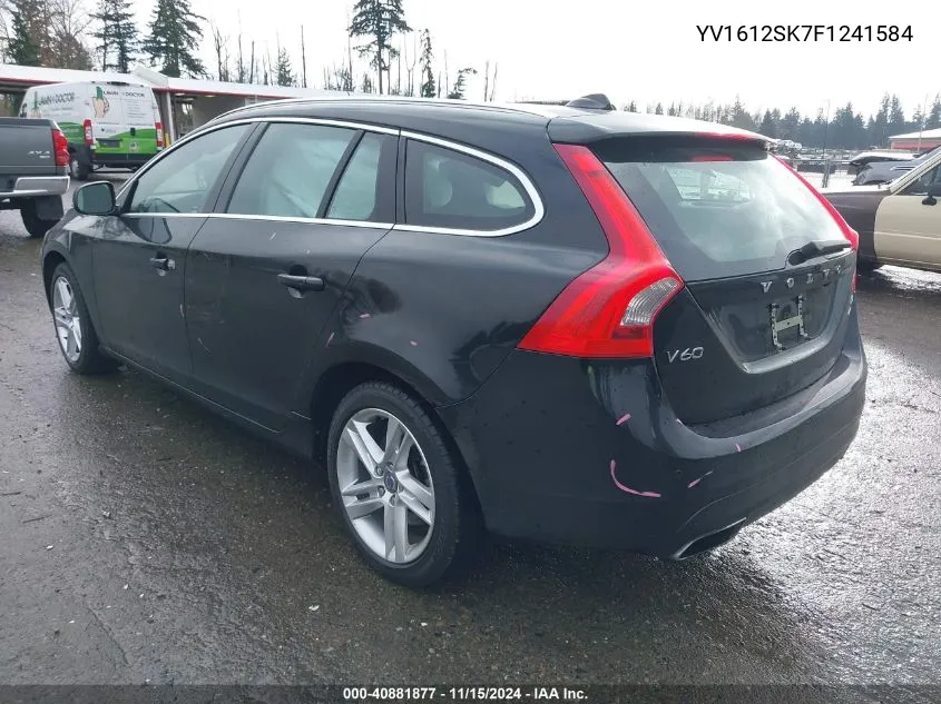 2015 Volvo V60 T5 Premier VIN: YV1612SK7F1241584 Lot: 40881877