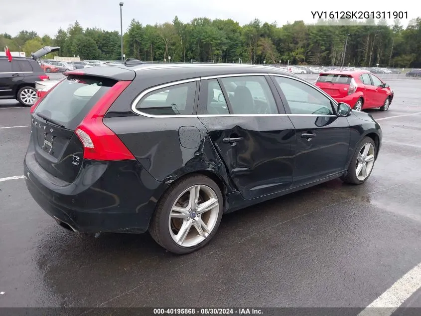 YV1612SK2G1311901 2016 Volvo V60 T5 Premier