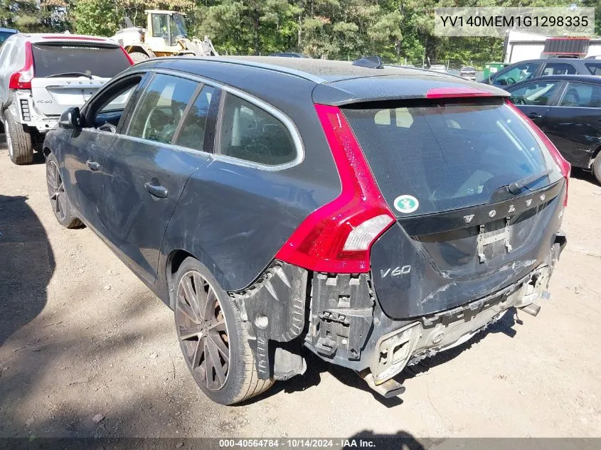 YV140MEM1G1298335 2016 Volvo V60 T5 Platinum