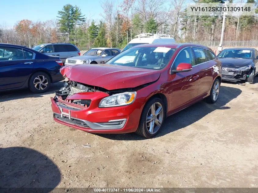 2016 Volvo V60 T5 Premier VIN: YV1612SK8G1309148 Lot: 40773747