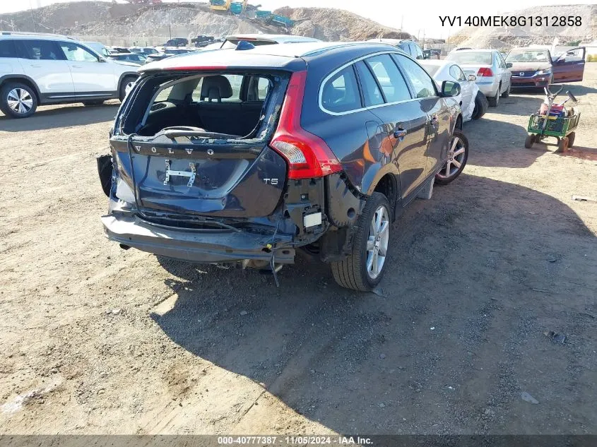 2016 Volvo V60 T5 Premier VIN: YV140MEK8G1312858 Lot: 40777387