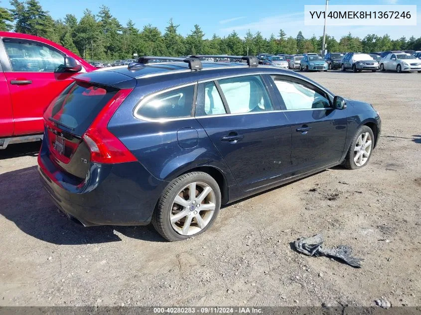 2017 Volvo V60 T5 Premier VIN: YV140MEK8H1367246 Lot: 40280283