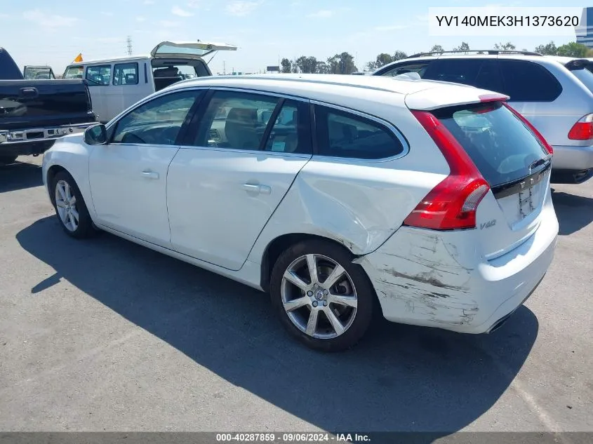 2017 Volvo V60 T5 Premier VIN: YV140MEK3H1373620 Lot: 40287859