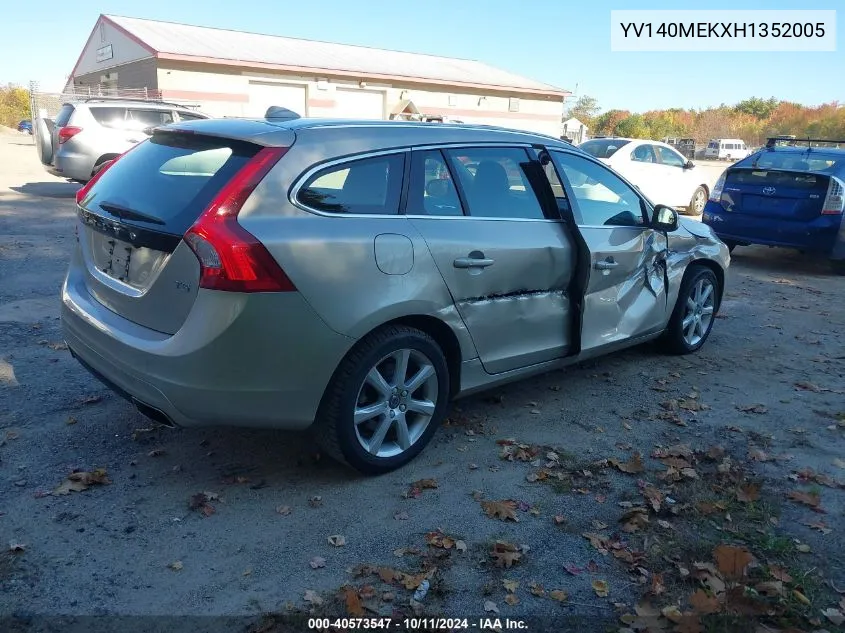 2017 Volvo V60 T5 Premier VIN: YV140MEKXH1352005 Lot: 40573547