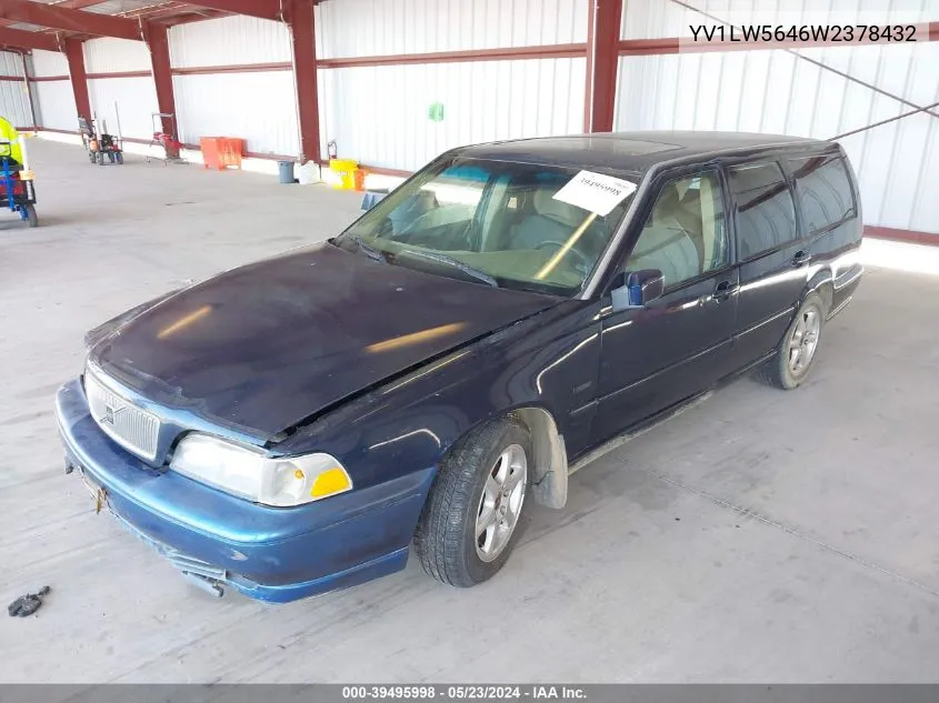 1998 Volvo V70 Glt VIN: YV1LW5646W2378432 Lot: 39495998