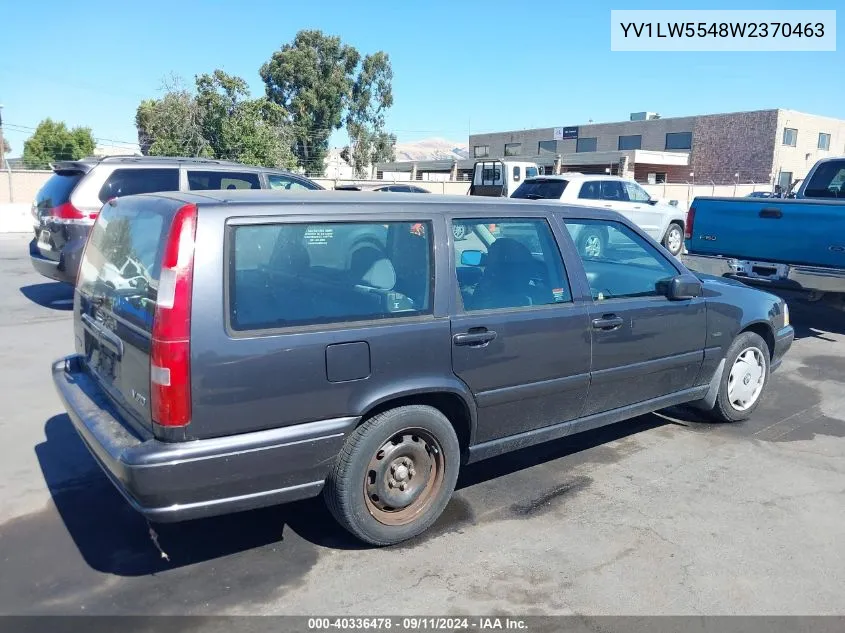 1998 Volvo V70 Gtas/Gtms VIN: YV1LW5548W2370463 Lot: 40336478