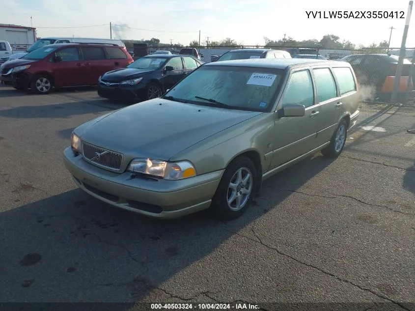 1999 Volvo V70 VIN: YV1LW55A2X3550412 Lot: 40503324