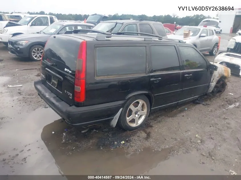 2000 Volvo V70 R VIN: YV1LV60D5Y2638694 Lot: 40414587