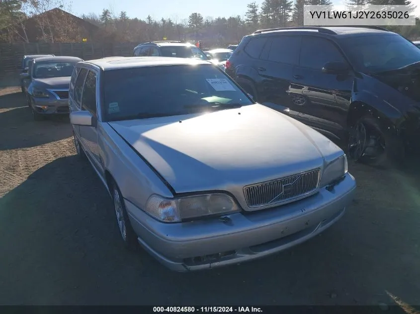 2000 Volvo V70 Se VIN: YV1LW61J2Y2635026 Lot: 40824580