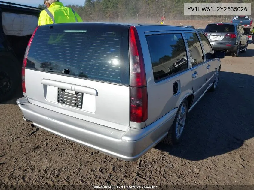 2000 Volvo V70 Se VIN: YV1LW61J2Y2635026 Lot: 40824580