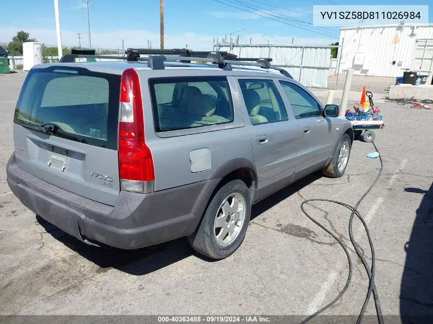 2001 Volvo V70 Xc VIN: YV1SZ58D811026984 Lot: 40363485