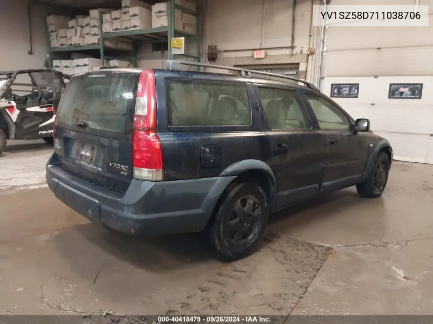 2001 Volvo V70 Xc VIN: YV1SZ58D711038706 Lot: 40418479