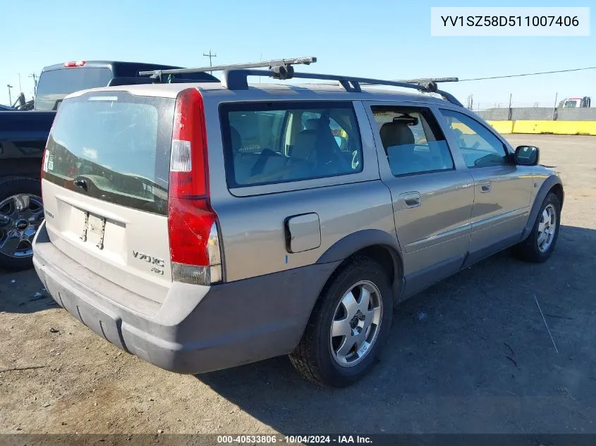 YV1SZ58D511007406 2001 Volvo V70 Xc