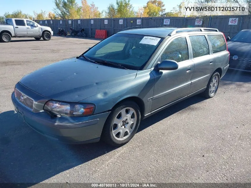 2001 Volvo V70 2.4T VIN: YV1SW58D112035710 Lot: 40750013