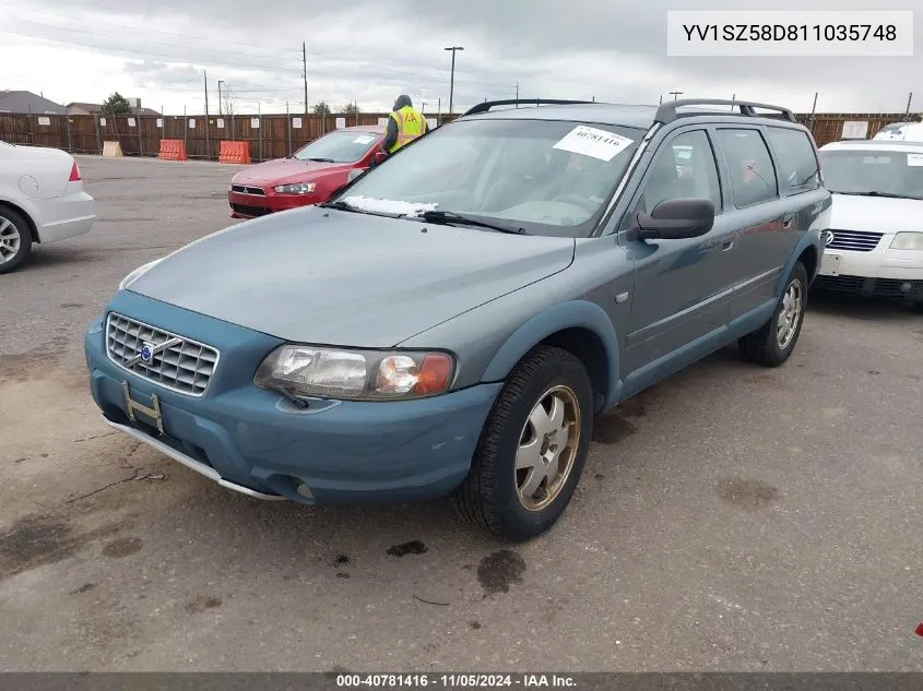 2001 Volvo V70 Xc VIN: YV1SZ58D811035748 Lot: 40781416