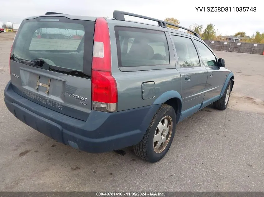 YV1SZ58D811035748 2001 Volvo V70 Xc