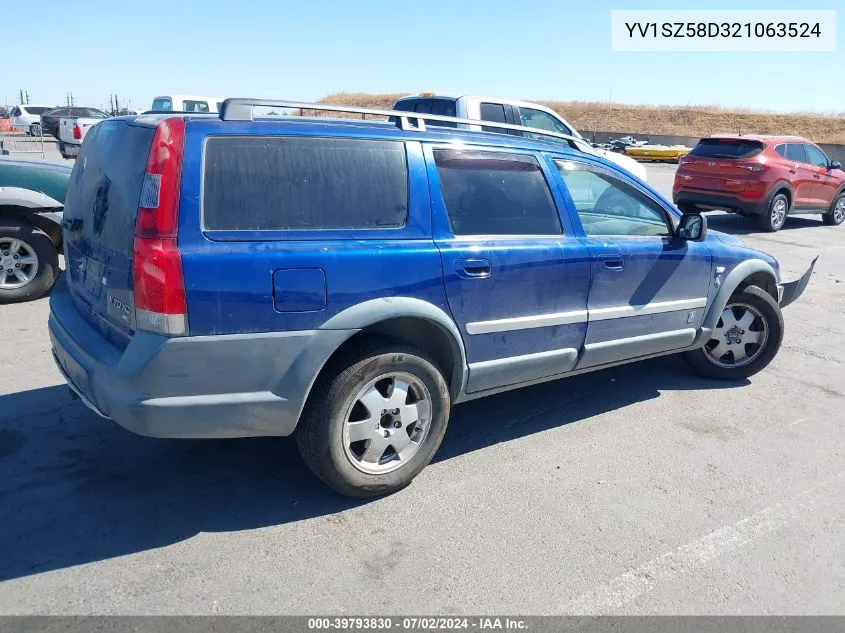 2002 Volvo V70 Xc VIN: YV1SZ58D321063524 Lot: 39793830