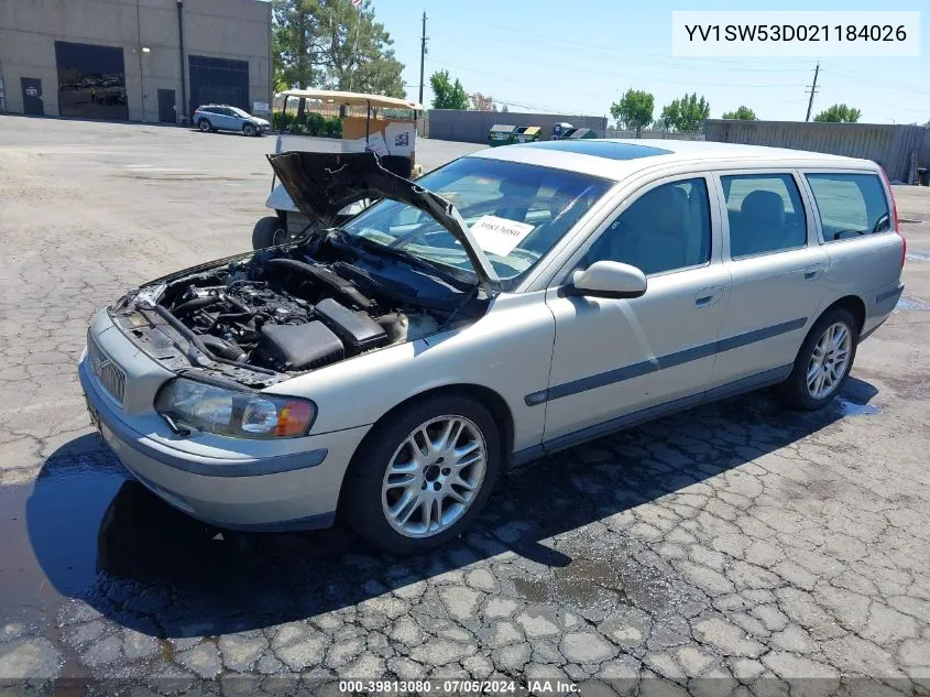 2002 Volvo V70 T5 VIN: YV1SW53D021184026 Lot: 39813080