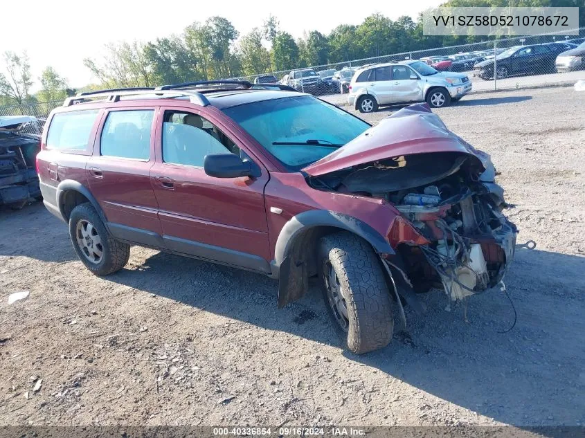 2002 Volvo V70 Xc VIN: YV1SZ58D521078672 Lot: 40336854